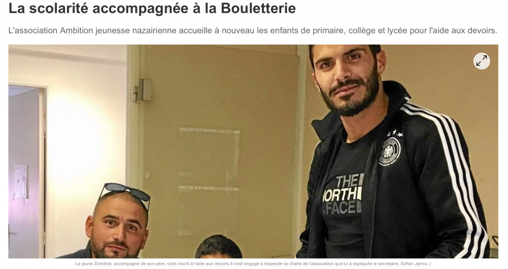 La scolarité accompagnée à la Bouletterie